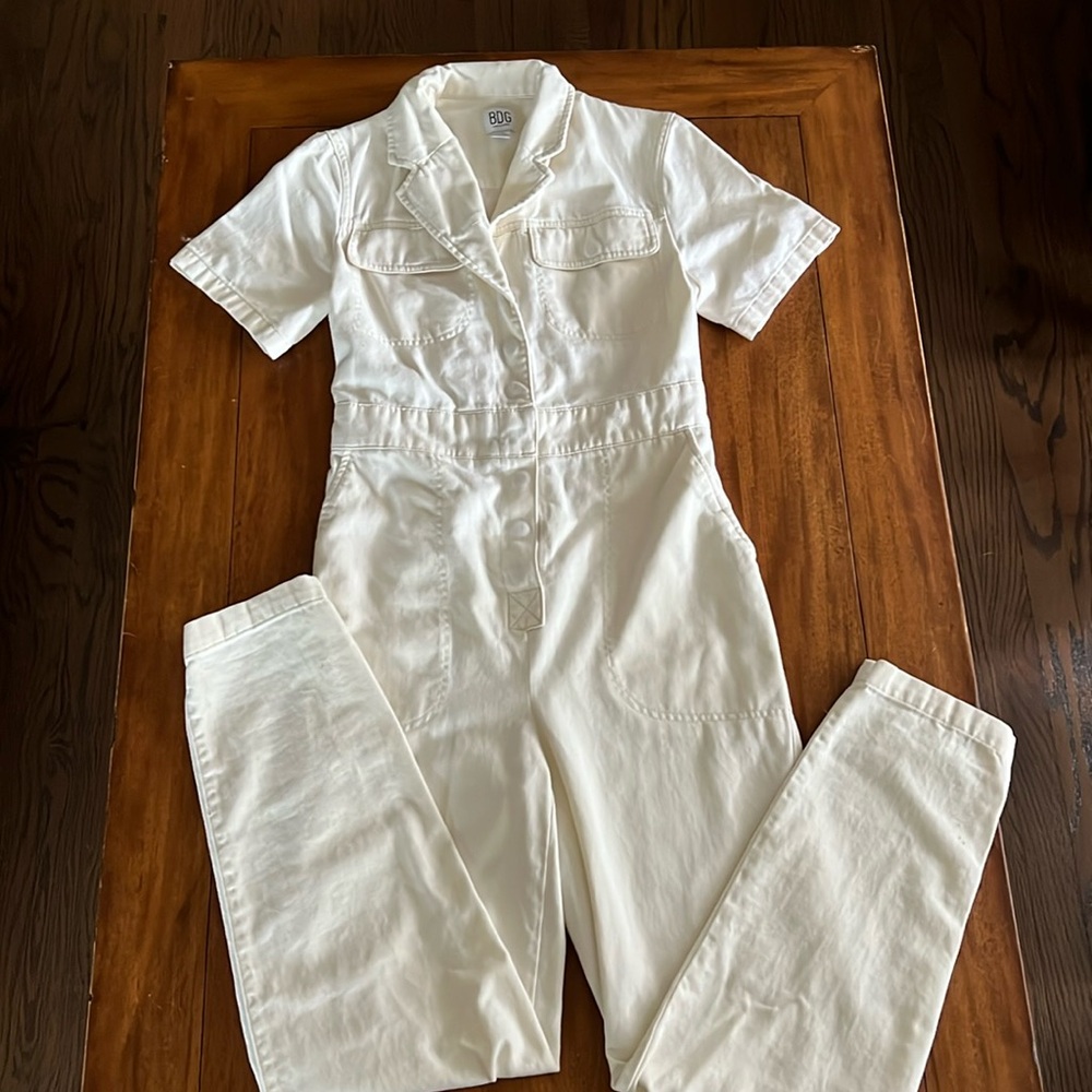 BDG Urban outfitters cream jumpsuit size S-P